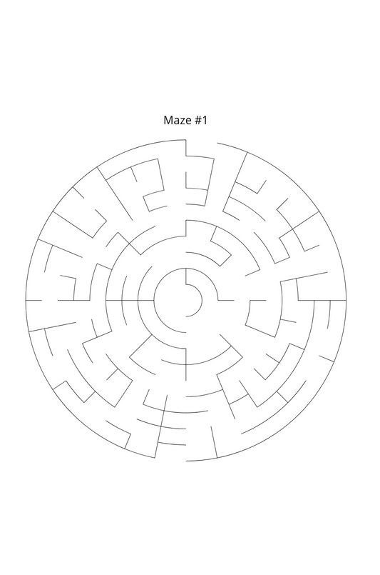 100 Circular Mazes