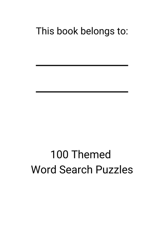 100 Word Search Themed Puzzles