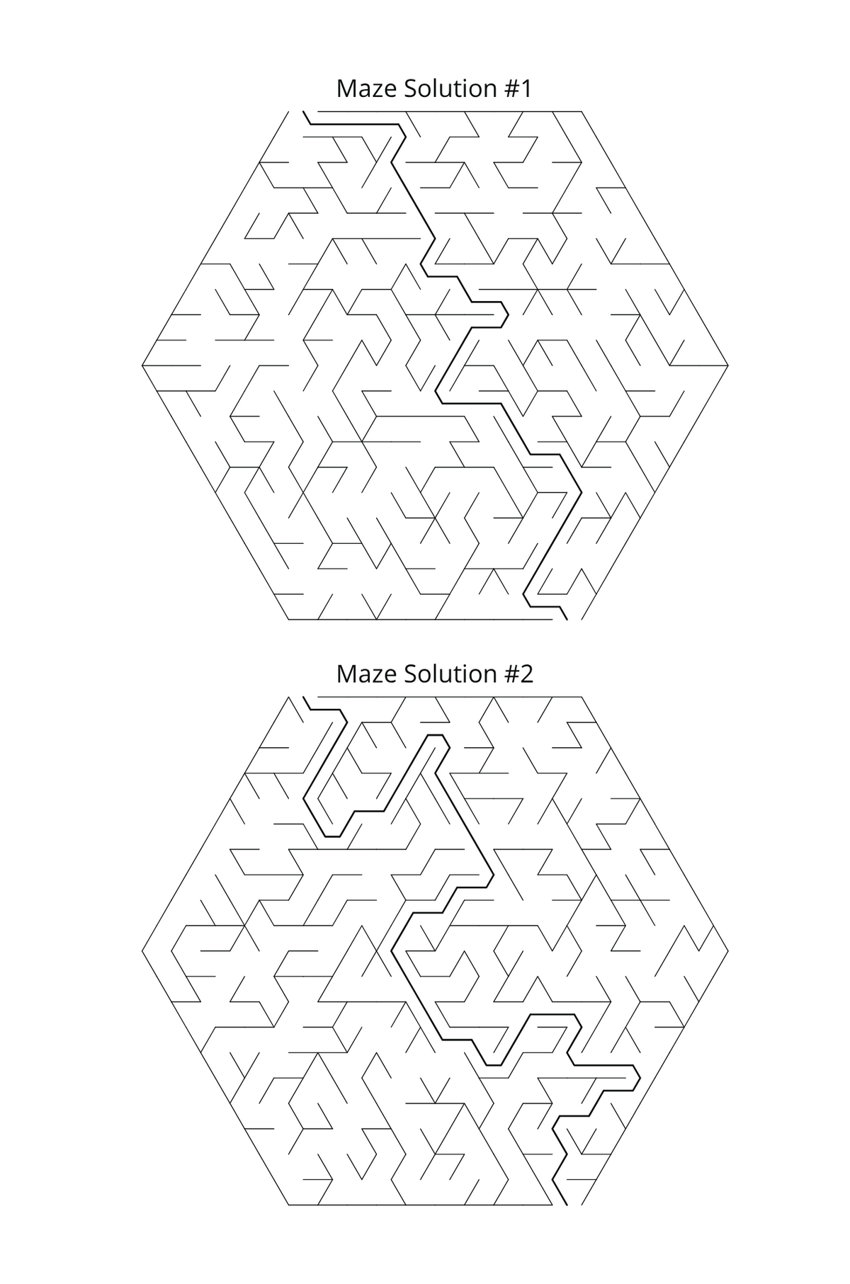 Hexagon Mazes