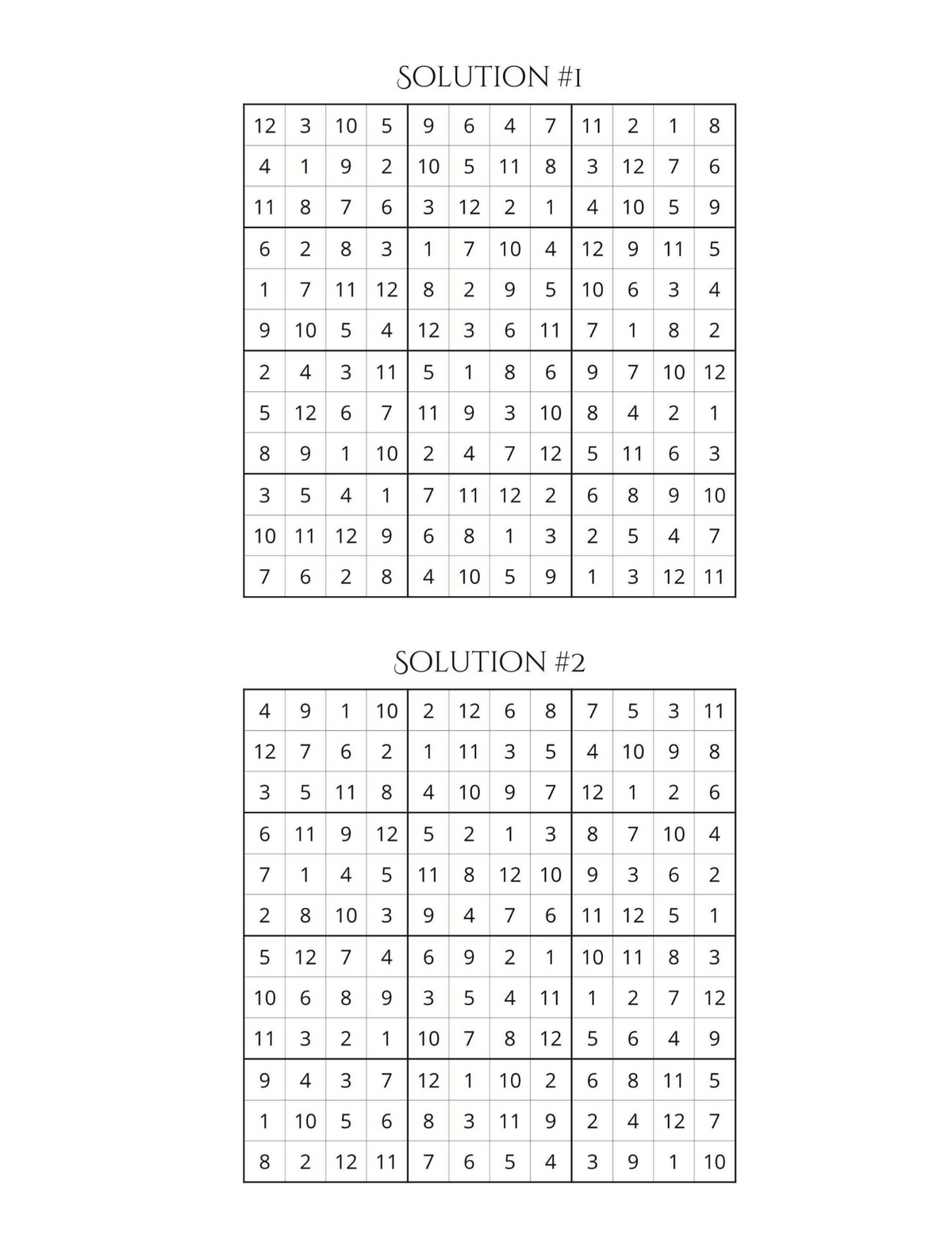 200 Large Sudoku Puzzles-Medium Challen 12x12 grid