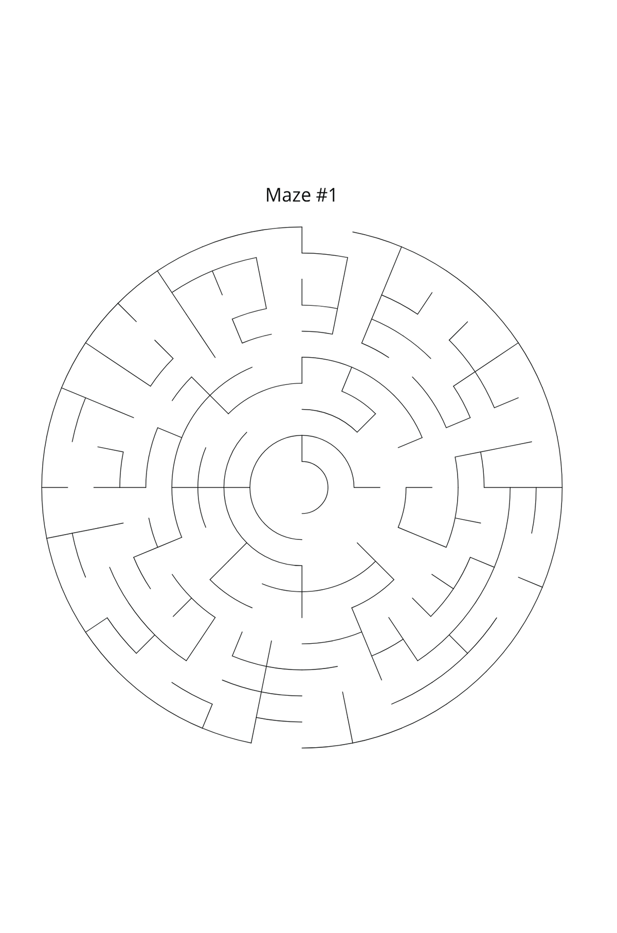 100 Circular Mazes