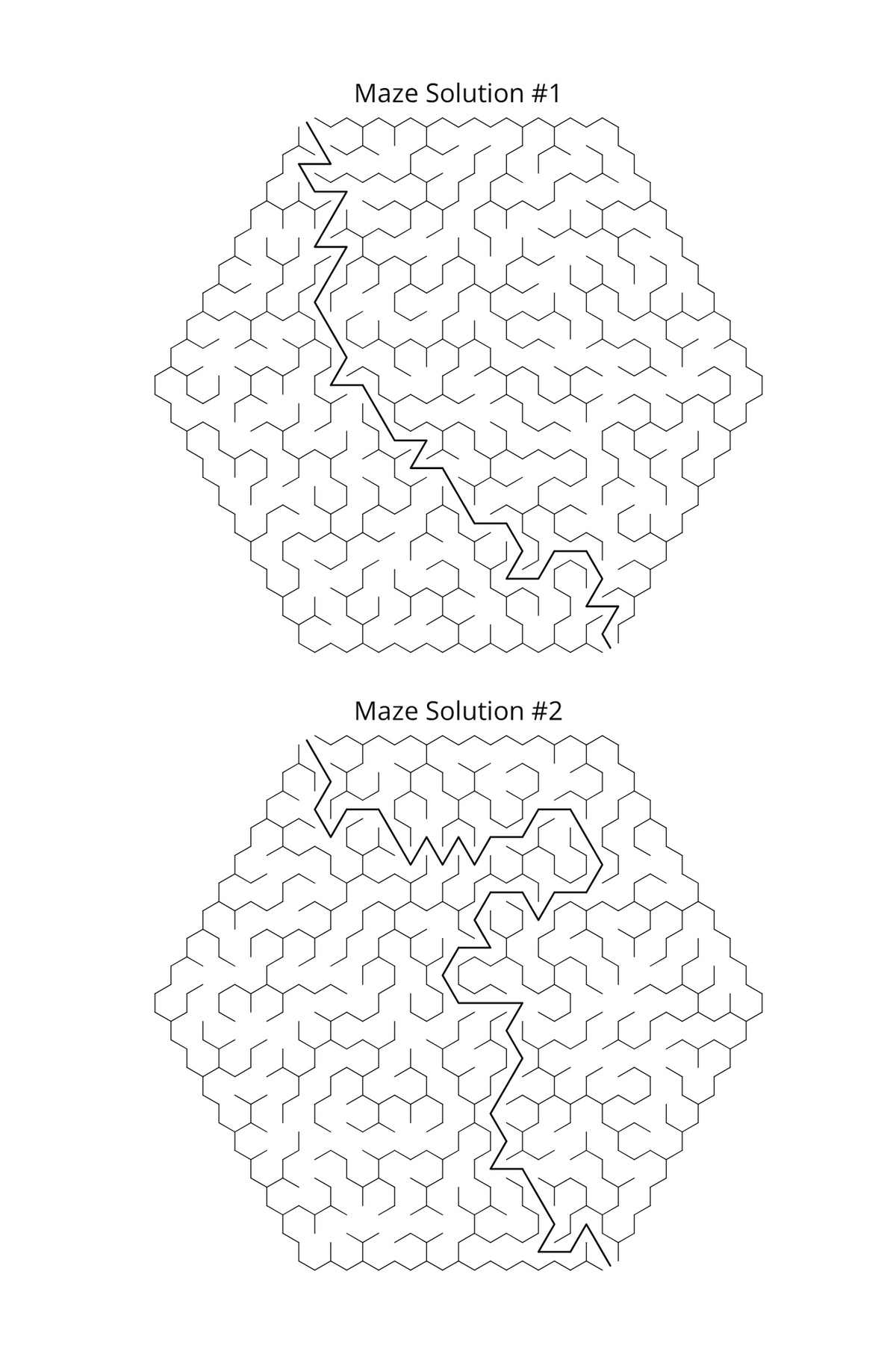 Honeycomb Mazes