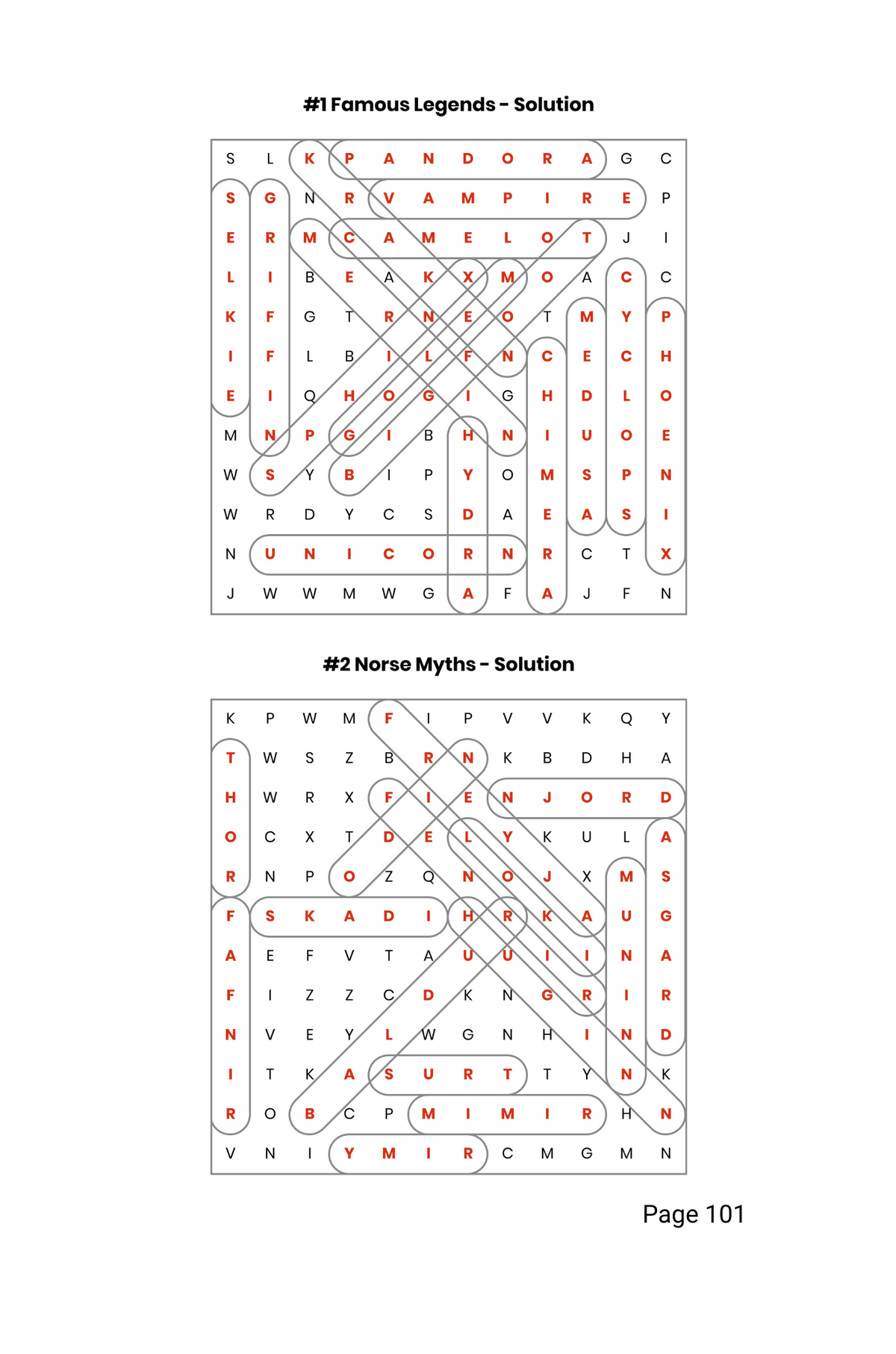 100 Word Search Themed Puzzles