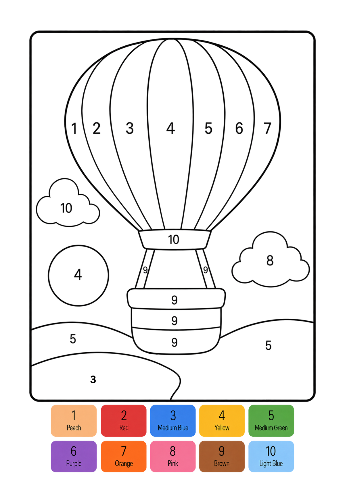 10 Colors of Fun Digital Download