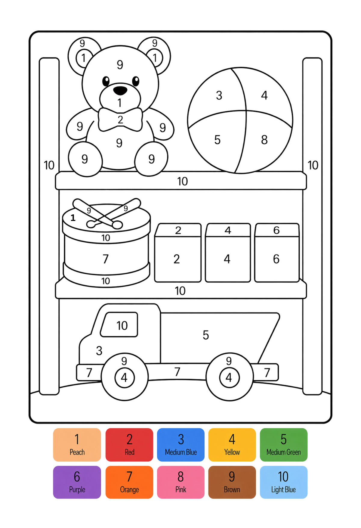 10 Colors of Fun Digital Download