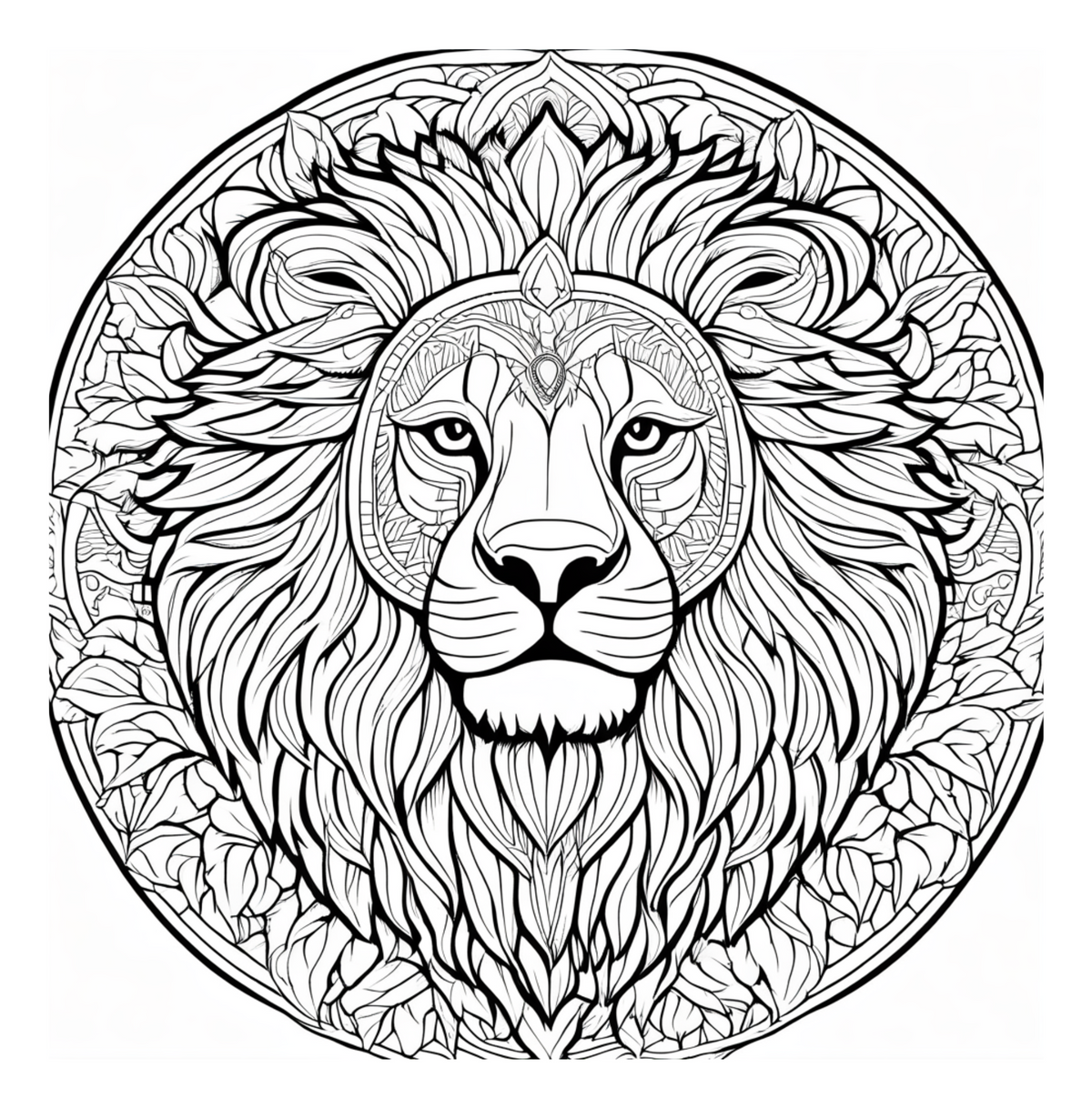 Animal Mandalas - Adult Coloring Book-Digital PDF