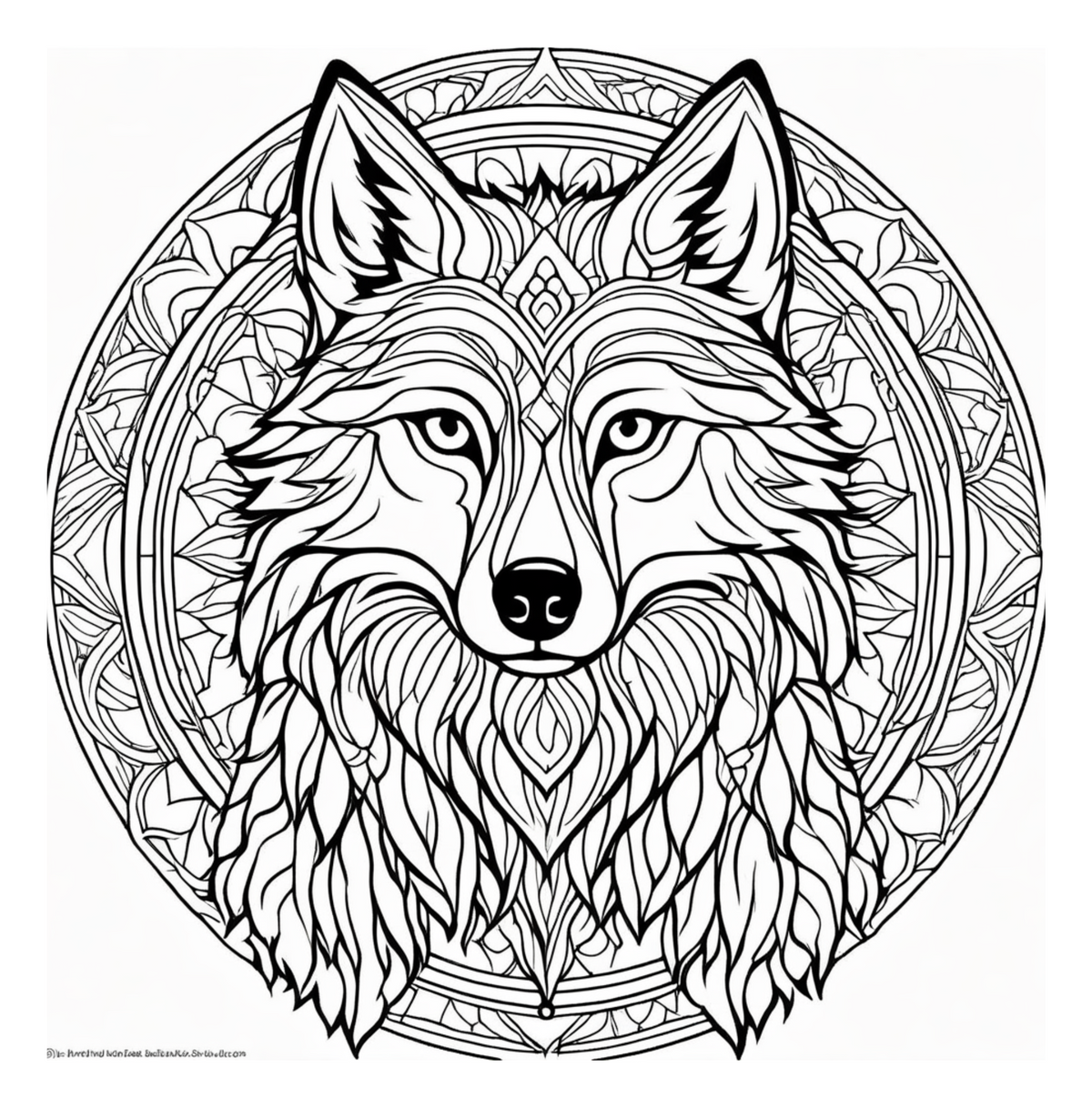 Animal Mandalas - Adult Coloring Book-Digital PDF