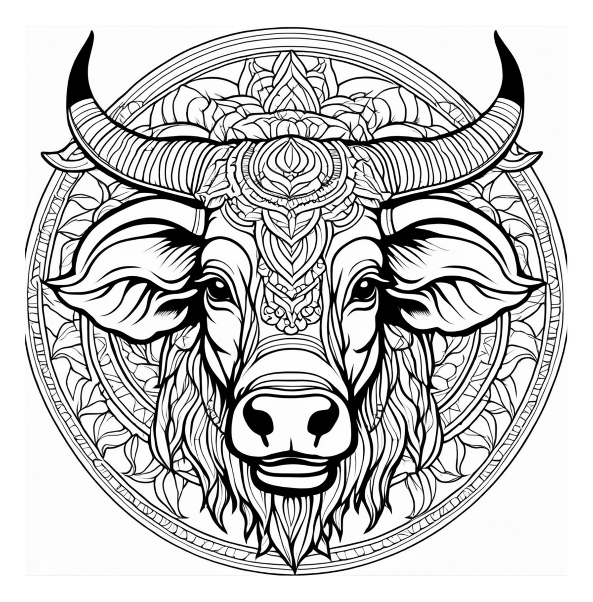 Animal Mandalas - Adult Coloring Book-Digital PDF