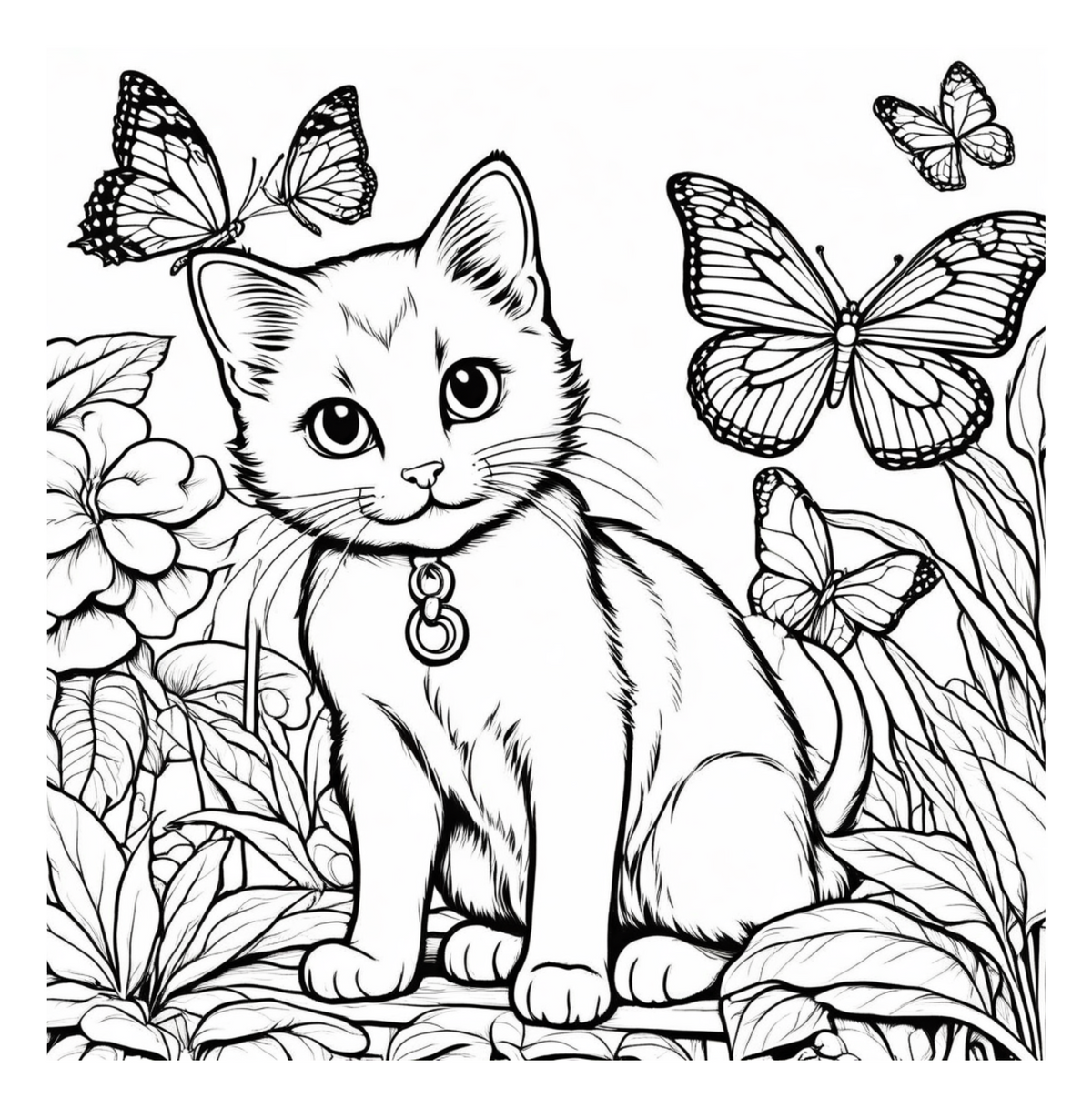 Baby Animals, Coloring Book for Kids-Digital PDF