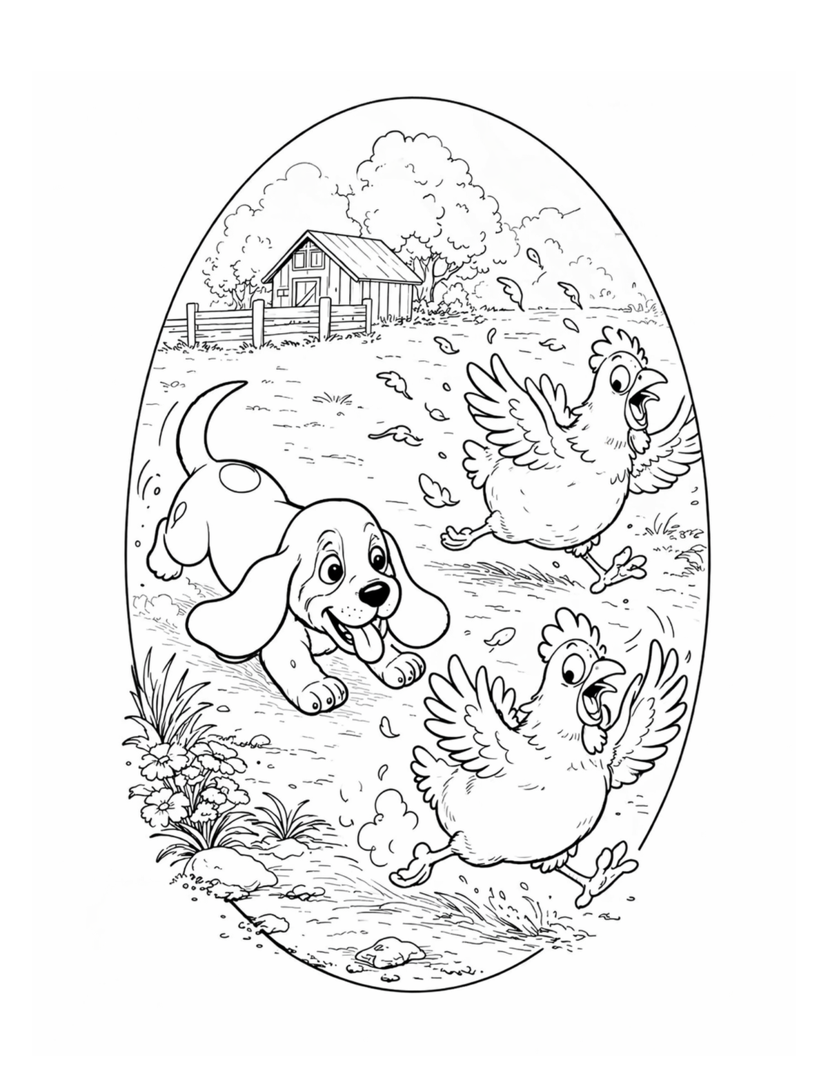 Farmyard Mischief - Family Fun! | Physical Coloring Book