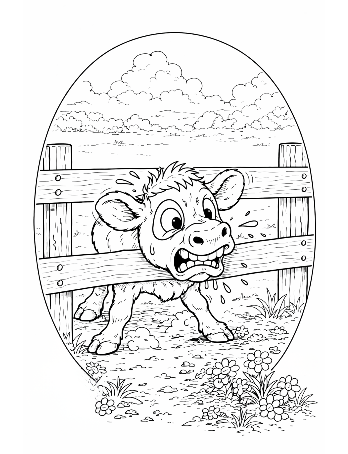 Farmyard Mischief - Family Fun! | Physical Coloring Book