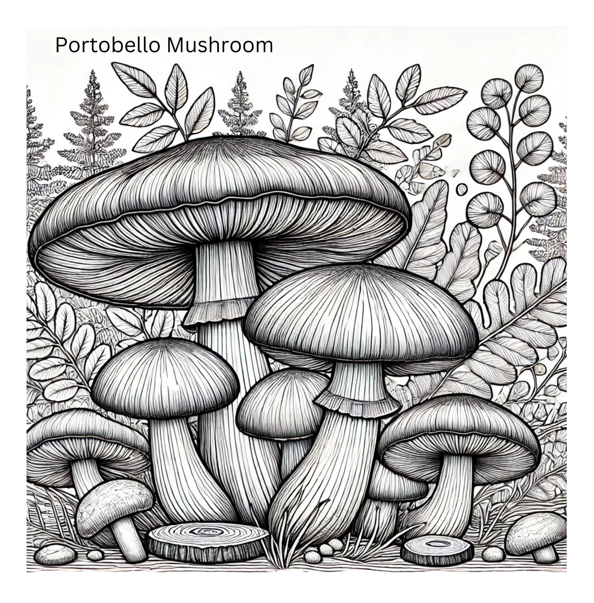 The Forest Floor - Adult Coloring Book-Print Edition