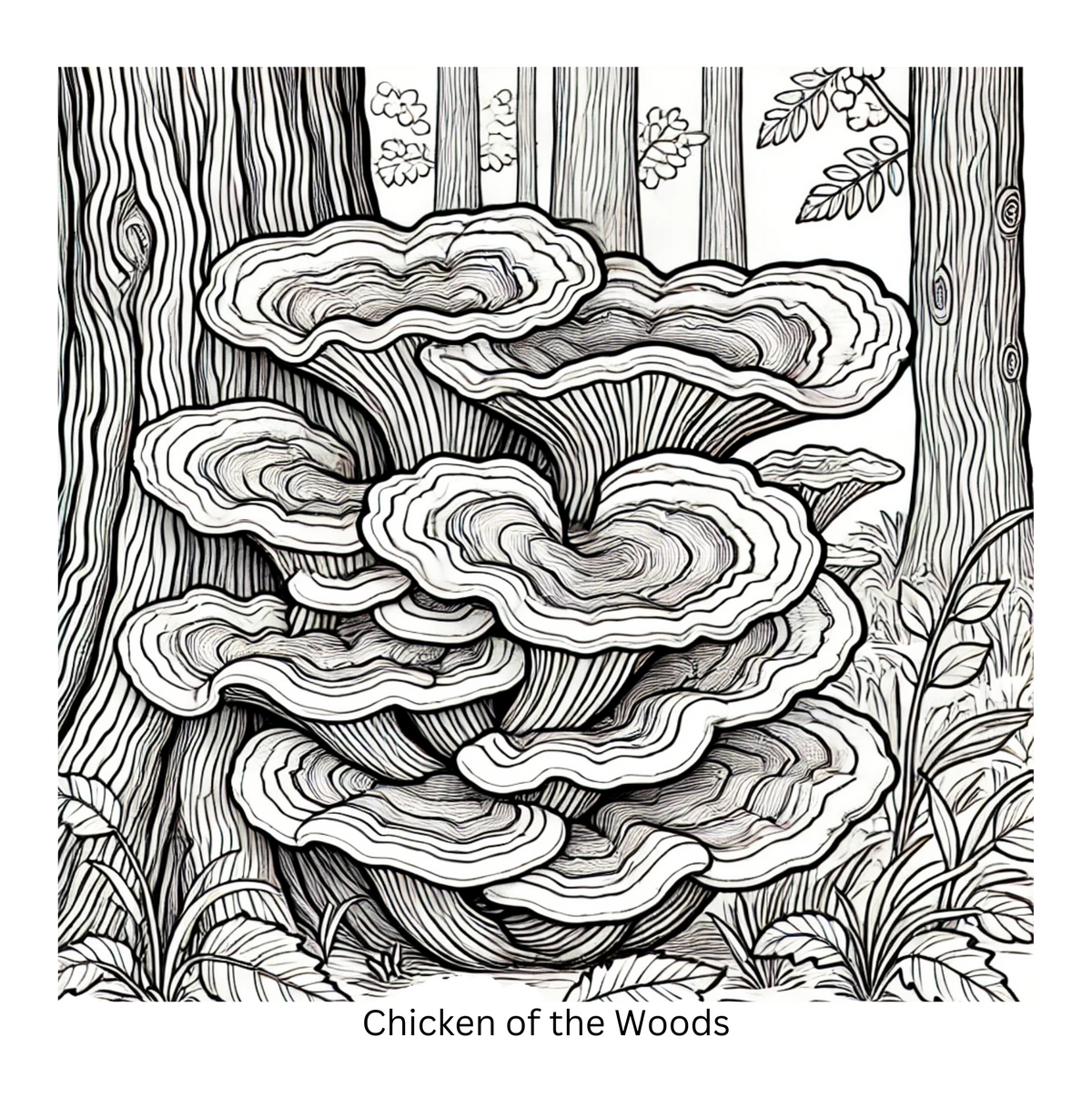 The Forest Floor - Adult Coloring Book-Print Edition