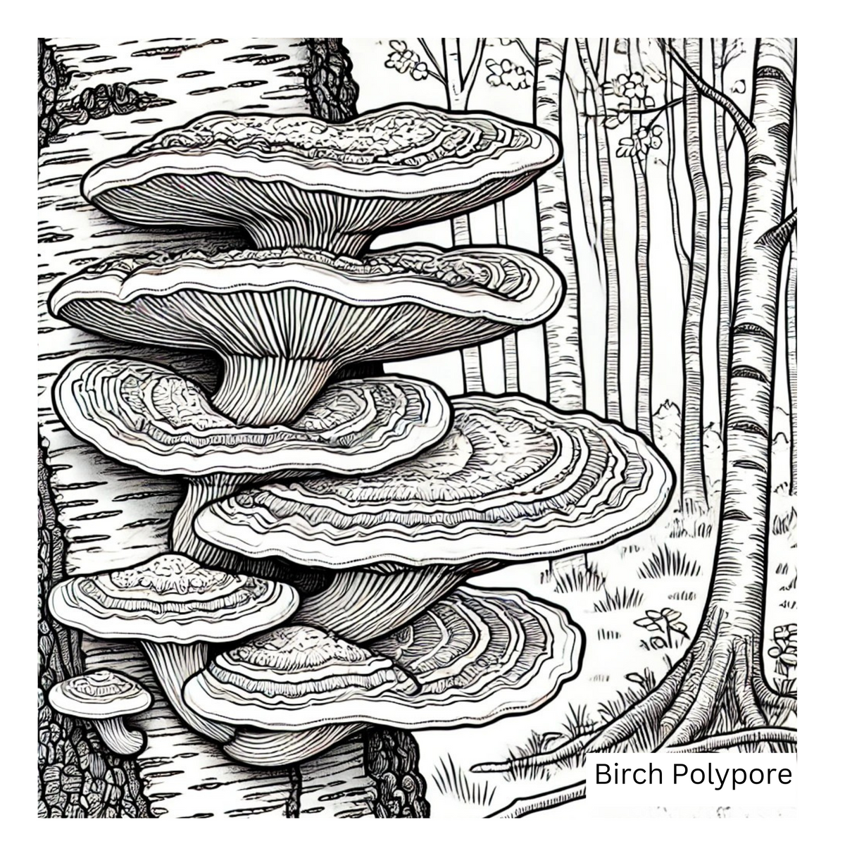 The Forest Floor - Adult Coloring Book-Print Edition