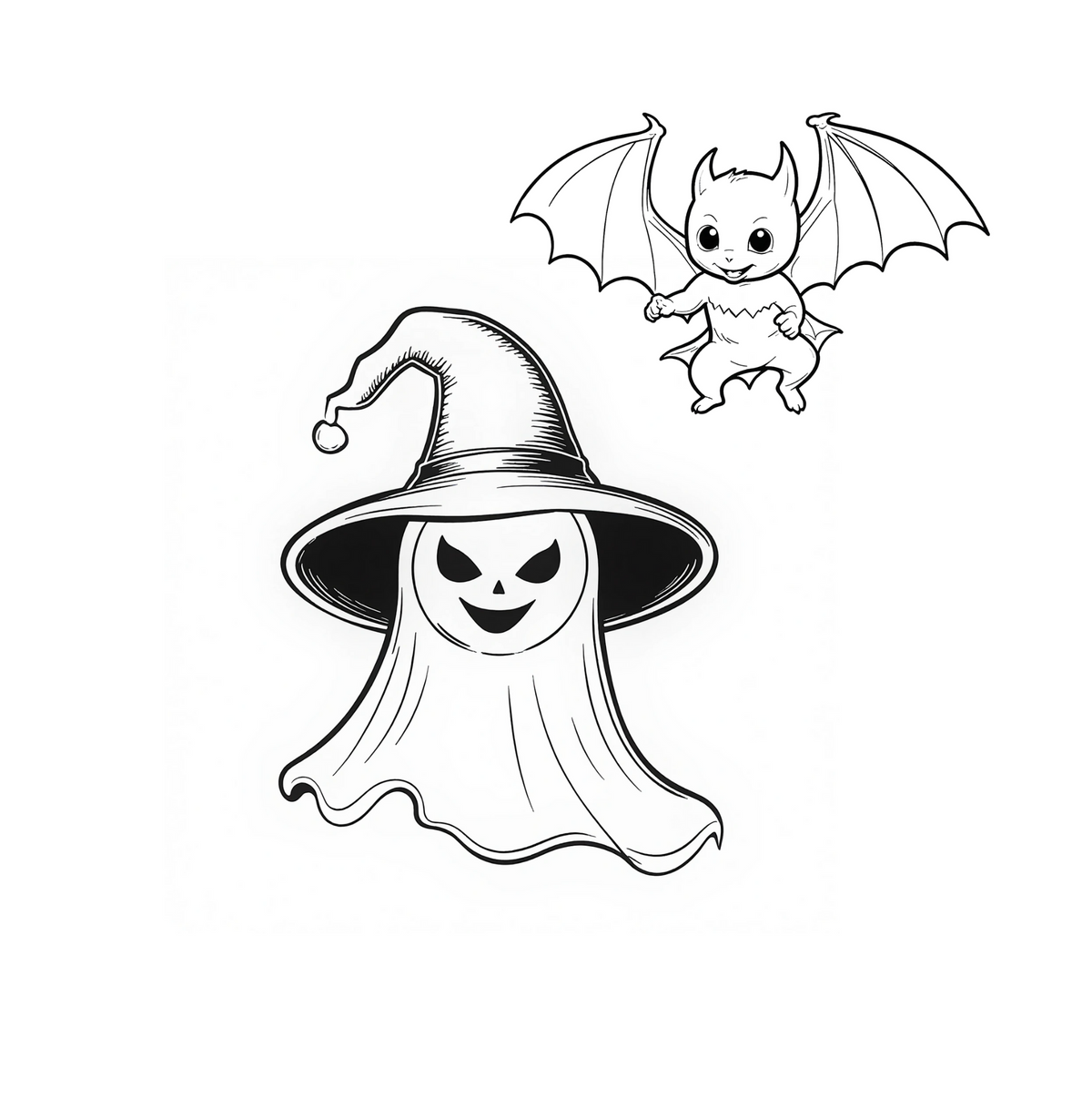 Halloween Fun: Coloring Book for Kids-Digital PDF