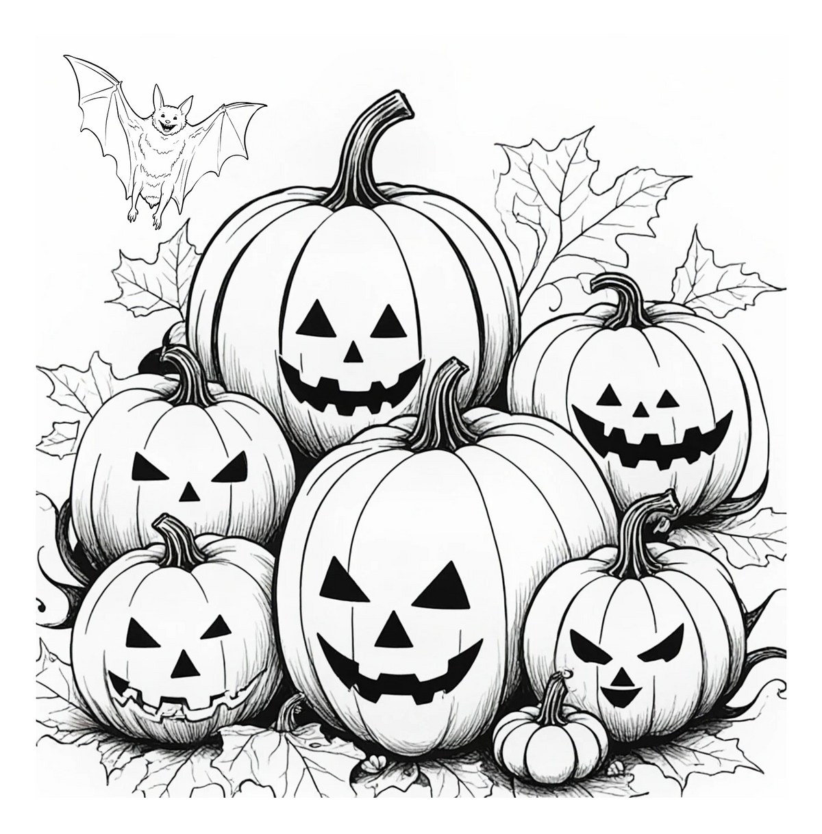 Halloween Fun: Coloring Book for Kids-Digital PDF