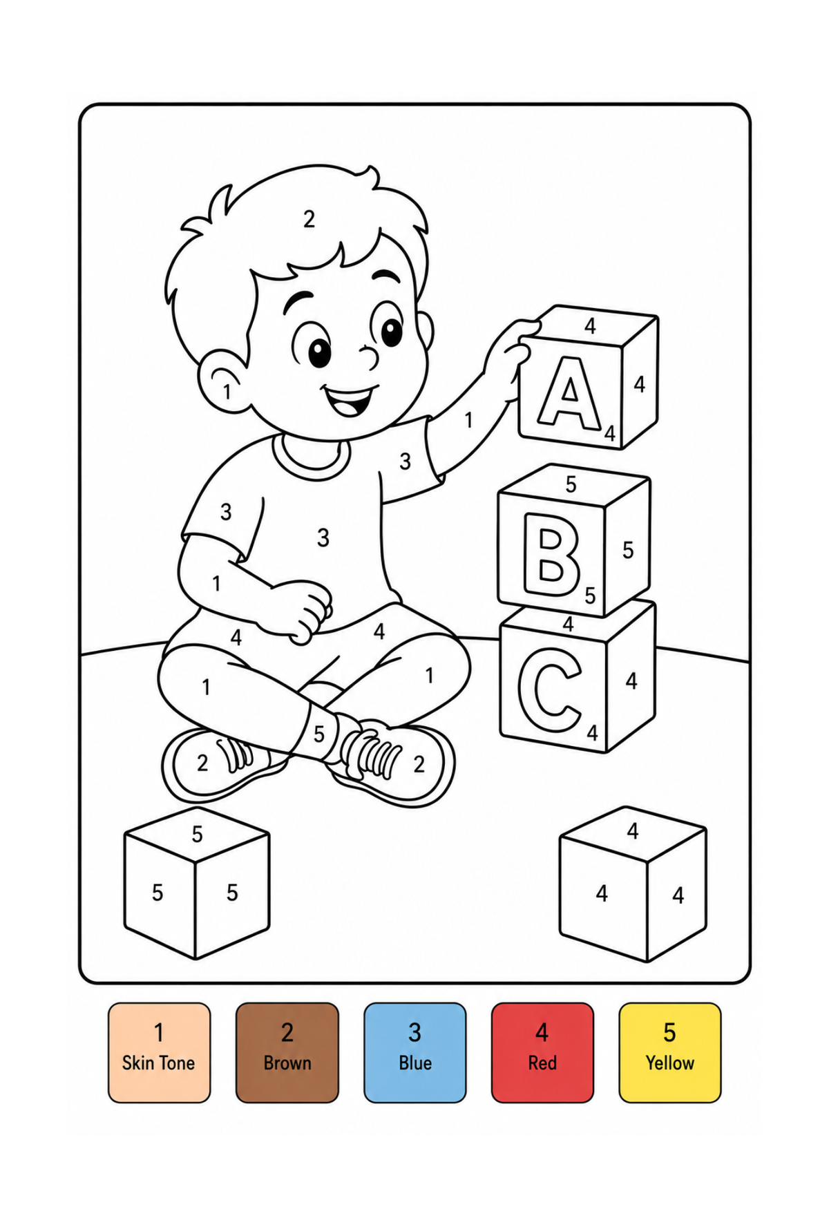 My First Color-By-Number Book Digital Download
