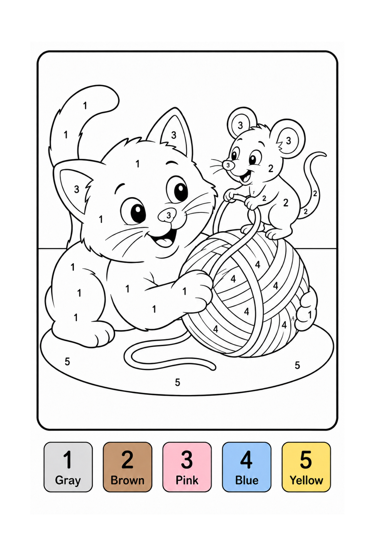 My First Color-By-Number Book Digital Download