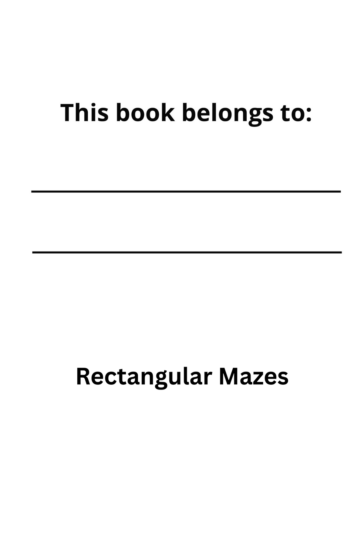 Rectangular Mazes