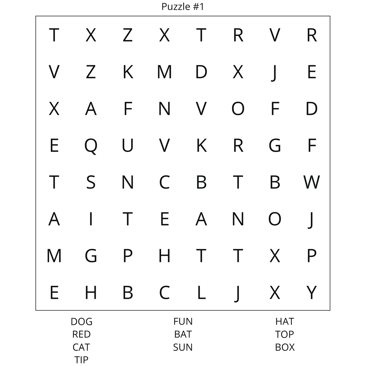 Beginners Word Search With Snickers: Volume 6-Print Edition