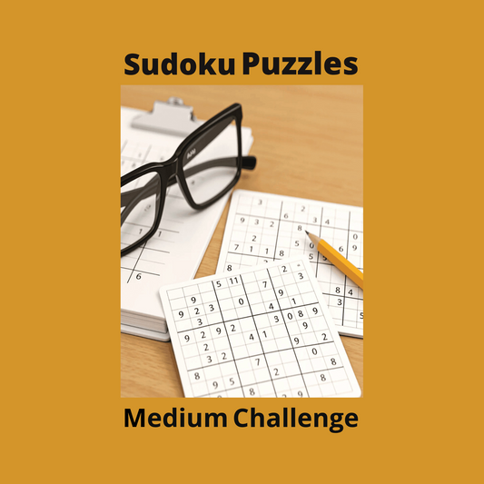 Sudoku Puzzles-Medium Challenge