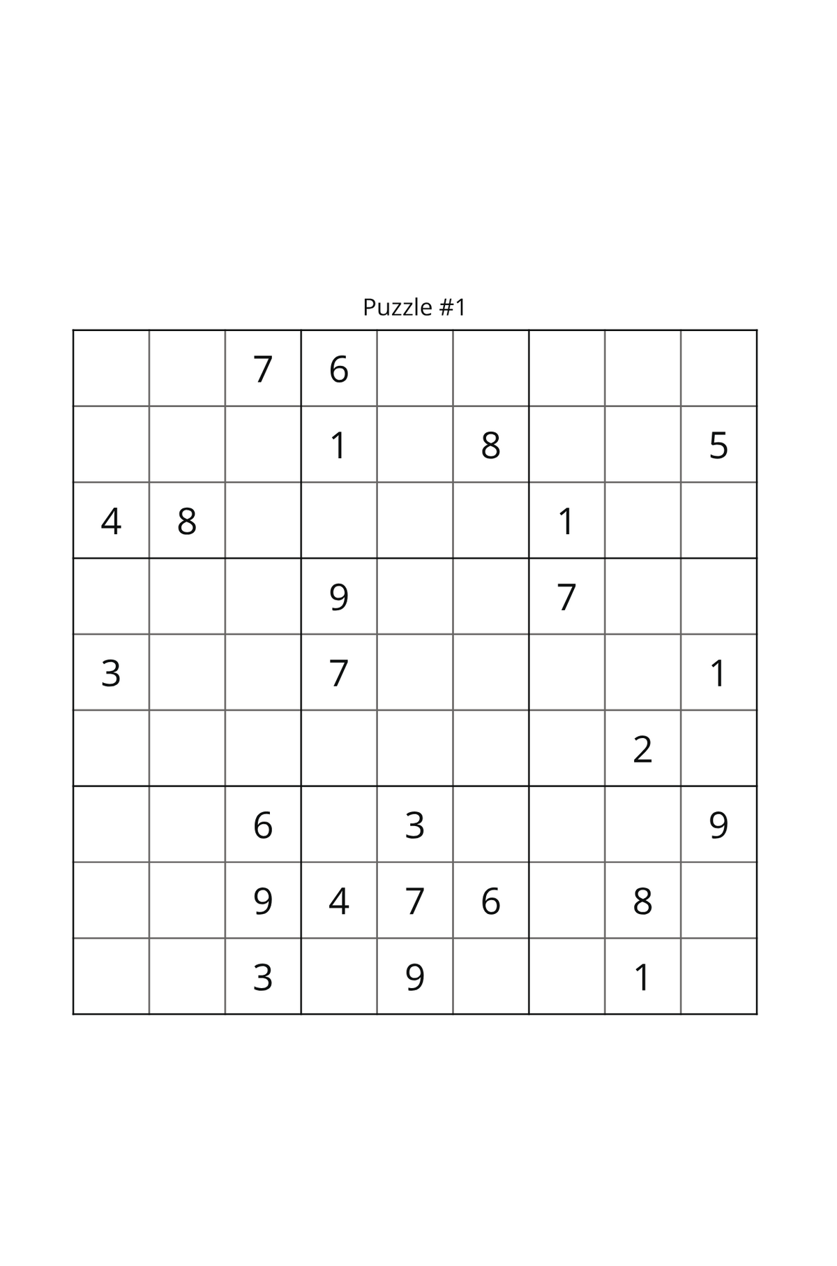 100 Sudoku Puzzles-Fun & Very Easy Digital PDF