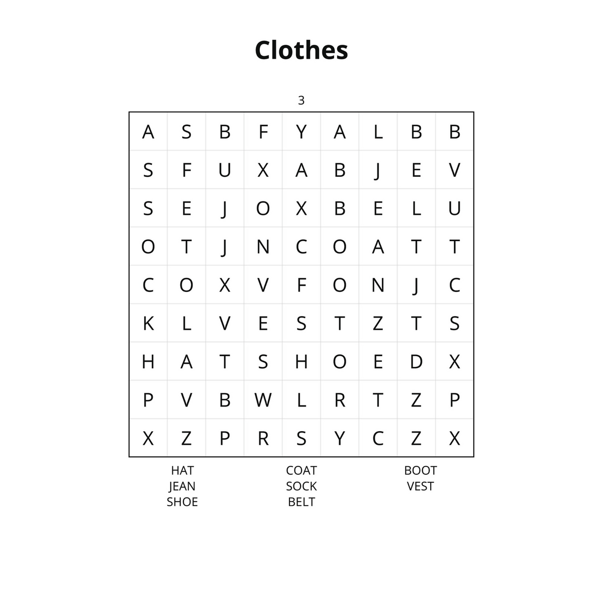 Beginner Word Search Puzzles-Digital PDF