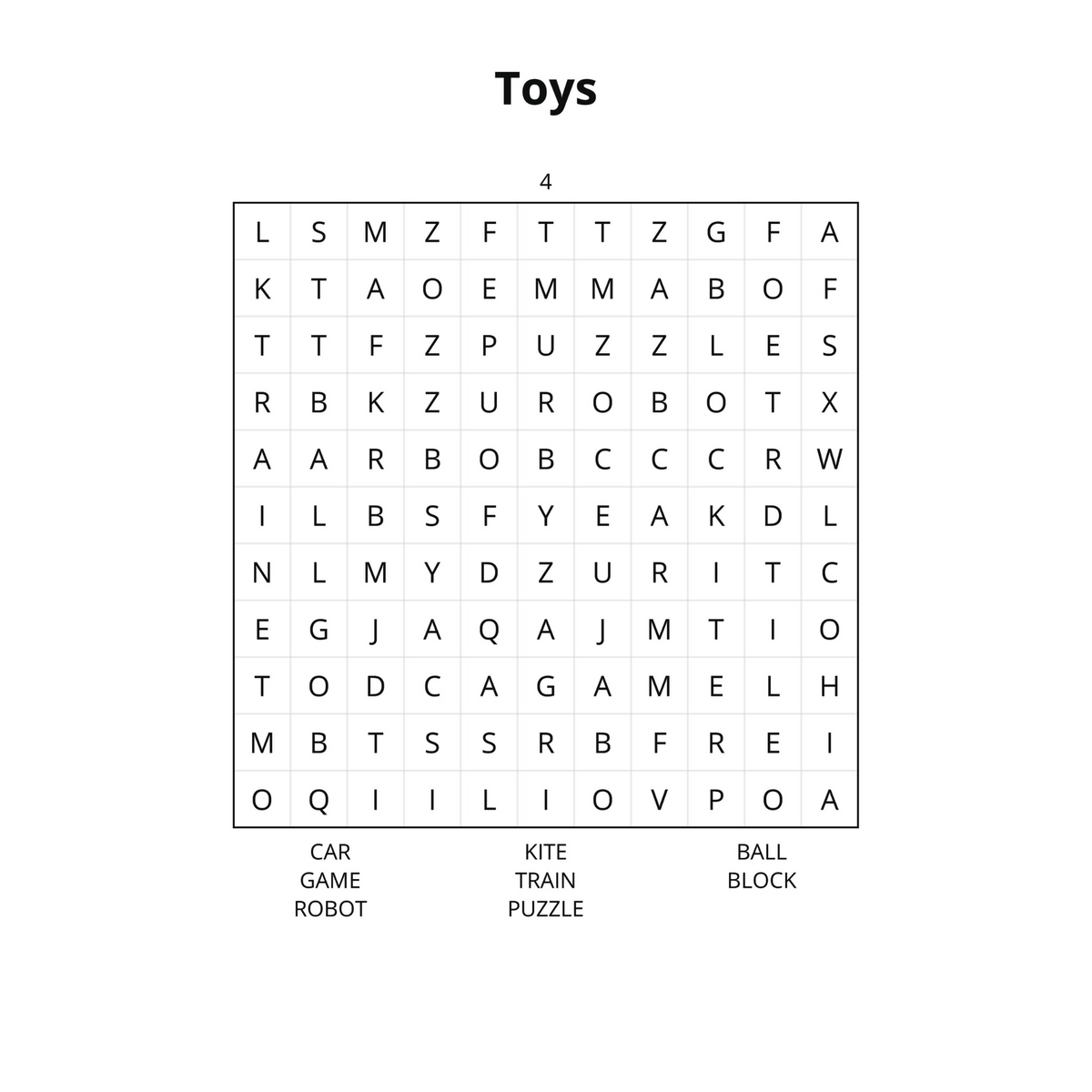Beginner Word Search Puzzles-Digital PDF