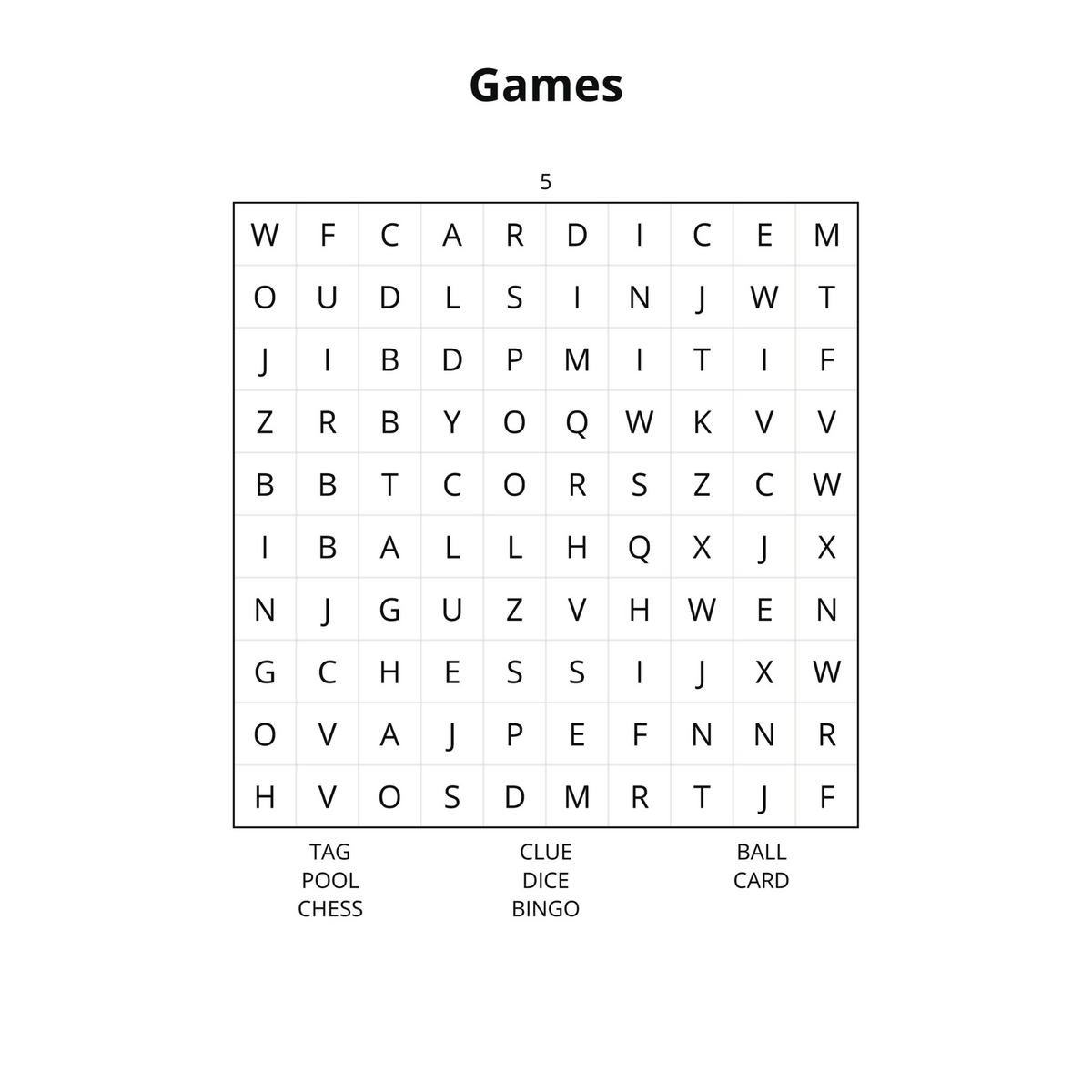 Beginner Word Search Puzzles-Digital PDF