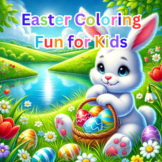 Easter Coloring Fun for Kids-Digital PDF