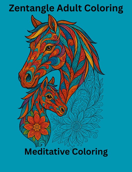 Zentangle Adult Coloring-Digital PDF
