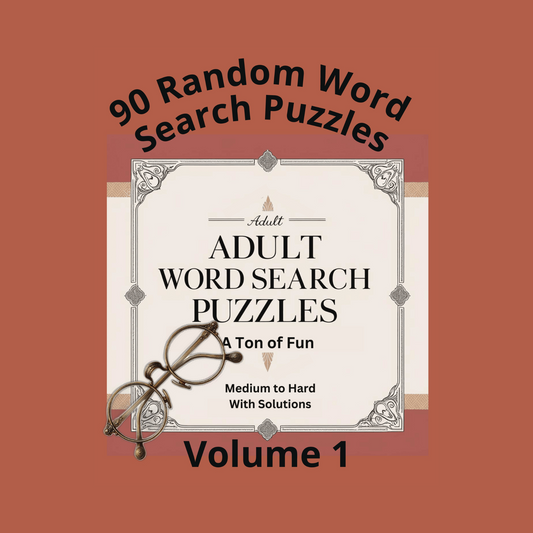 90 Random Word Search Puzzles: Volume 1