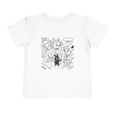A Boy & His Dragon | Story Coloring Book + Matching T-Shirt Bundle